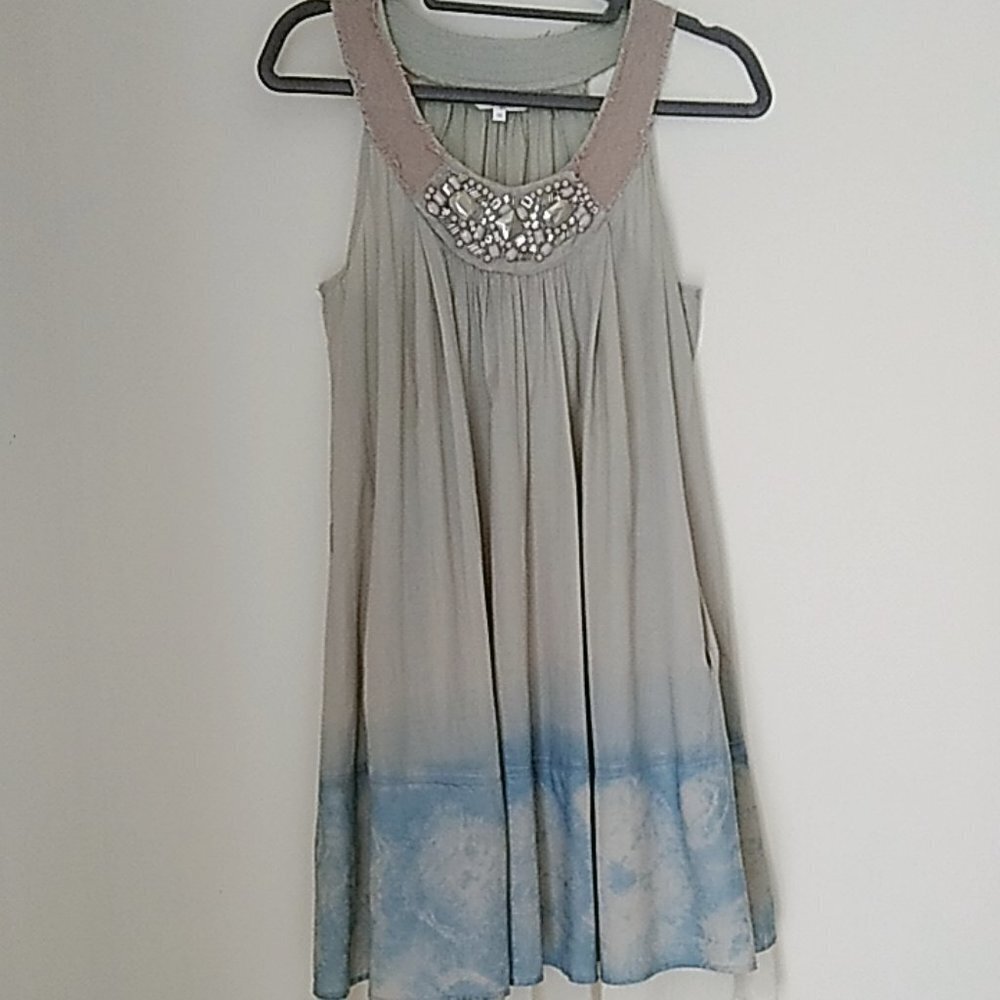 Eryn Brinie Sleeveless Boho Tie Dye Dress - XS